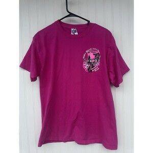 Bike Week Daytona Beach 2013 Motorcycle Graphic Tee Pink Biker Shirt Woman’s L